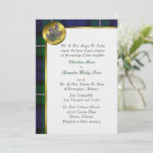 Forbes Tartan Plaid Huwelijksuitnodiging Kaart (Staand voorkant)