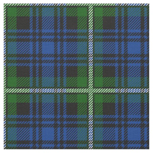 Forbes Tartan Print Stof (Close Up)