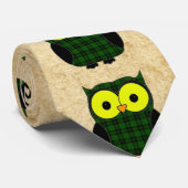 Forbes Tartan Pset Owl Stropdas (Opgerold)