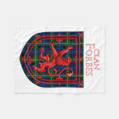Forbes Tartan Scottish Play Lion Rampant Fleece Deken (Voorkant (Horizontaal))