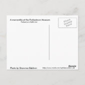 Forbestown Museum Briefkaart (Achterkant)