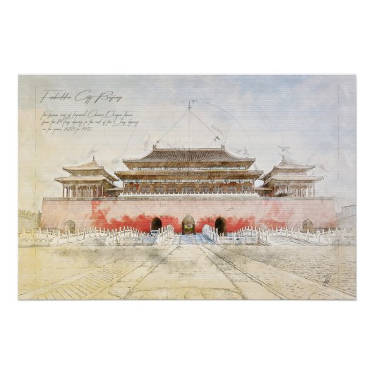 Forbidden City Beijing Perfect Poster (Voorkant)