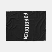 Forbidden  fleece deken (Voorkant (Horizontaal))