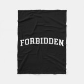 Forbidden  fleece deken (Voorkant)