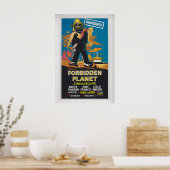 Forbidden Planet Poster Vintage Movie Poster 1 (Keuken)
