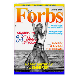 Forbs (Forbes Parodie) Verjaardag-Foto-Bericht-Lee