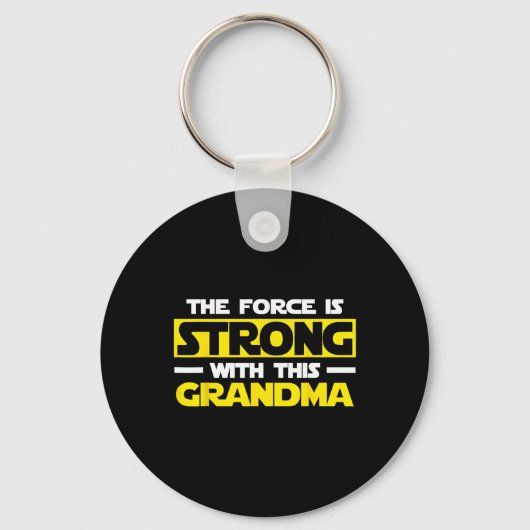 Force is sterk met dit mijn oma sleutelhanger (Voorkant)