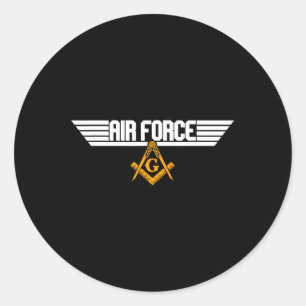 Force Masons Top Independence D-day vrijmetselaar Ronde Sticker