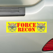 FORCE RECON BUMPERSTICKER (Op auto)