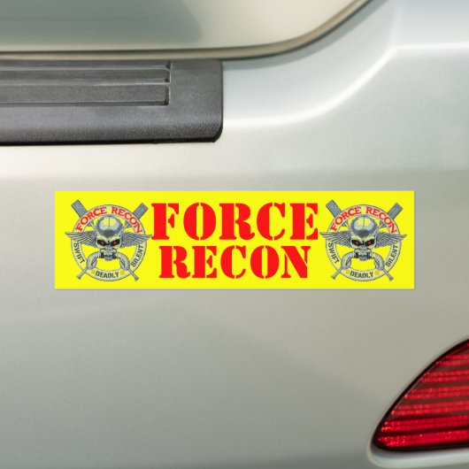 FORCE RECON BUMPERSTICKER (Op auto)