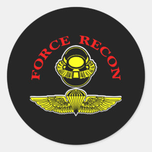 Force Recon Diver Jumpblack Ronde Sticker