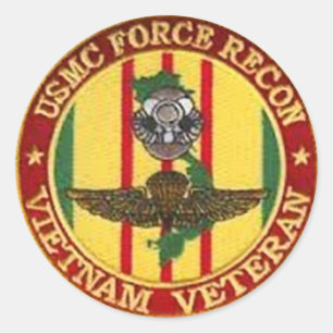 FORCE RECON VIETNAM VETERAAN RONDE STICKER