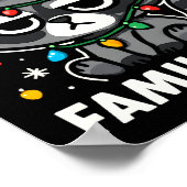 Forced Family Fun – Funny Sarcastic Raccoon Xmas C Poster (Hoek)