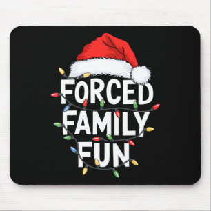 Forced Family Fun Mannen Vrouwen Kinder Kerst Pyja Muismat
