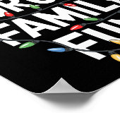 Forced Family Fun Mannen Vrouwen Kinder Kerst Pyja Poster (Hoek)