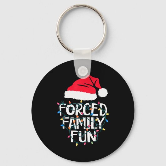 Forced Family Fun Sarcastic Christmas Funny Men Wo Sleutelhanger (Voorkant)