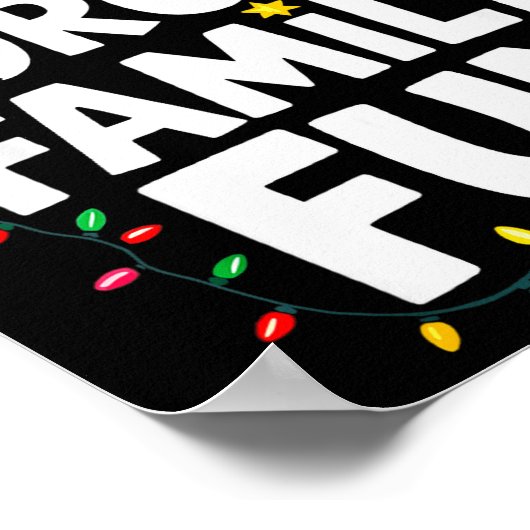 Forced Family Fun Shirt Men Women Kids Christmas P Poster (Hoek)