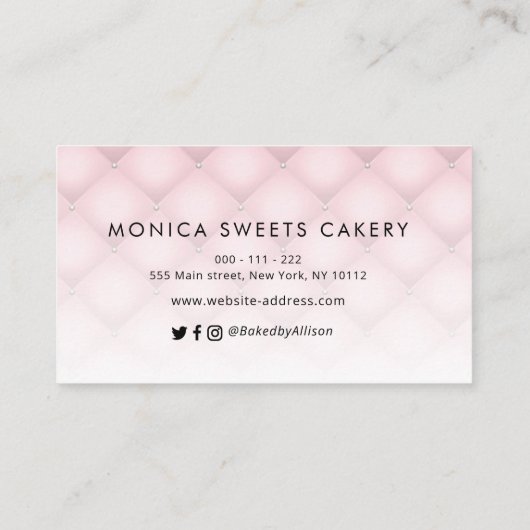 forceren van drip leuke scriptcake en snoepgoed ba visitekaartje (Achterkant)