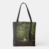 Forces | A White Tailed Deer in the Woods Tote Bag (Achterkant)