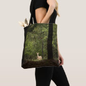 Forces | A White Tailed Deer in the Woods Tote Bag (Dichtbij)