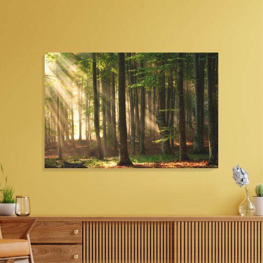 Forces | Autumn Forest Canvas Afdruk (Insitu (Woonkamer))