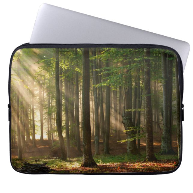 Forces | Autumn Forest Laptop Sleeve (Voorkant)
