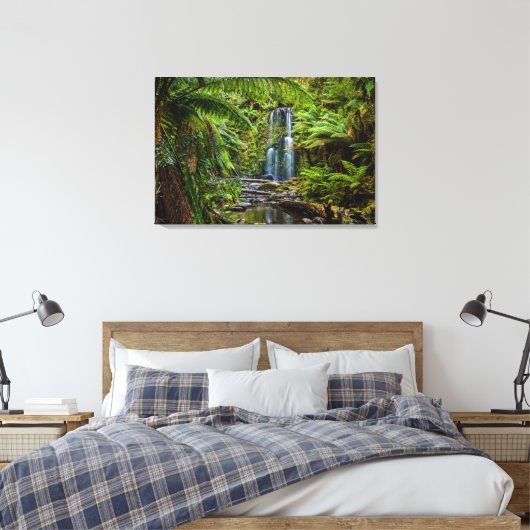 Forces Beauchamp Falls Australia Canvas Afdruk (Insitu (Slaapkamer))