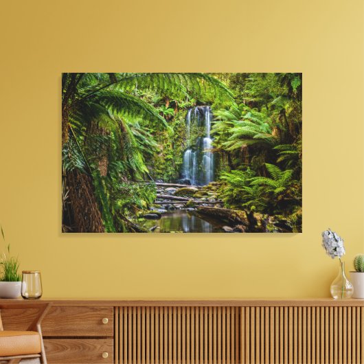 Forces Beauchamp Falls Australia Canvas Afdruk (Insitu (Woonkamer))