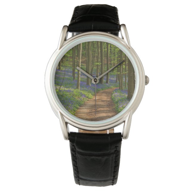 Forces Bluebell Forest in België Horloge (Voorkant)