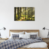 Forces | Boreal Forest Sweden Canvas Afdruk (Insitu (Slaapkamer))