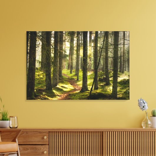 Forces | Boreal Forest Sweden Canvas Afdruk (Insitu (Woonkamer))