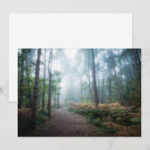 Forces Dark Foggy Woods Norfolk UK Bedankkaart (Voorkant / Achterkant)