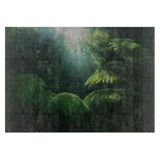 Forces | Ferns in Rainforest Snijplank (Voorkant)