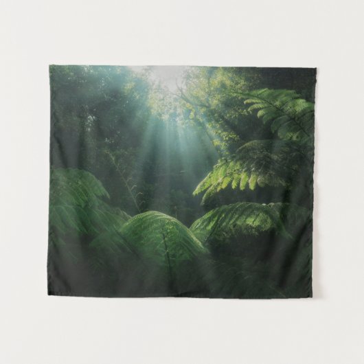 Forces | Ferns in Rainforest Wandkleed (Voorkant (horizontaal))