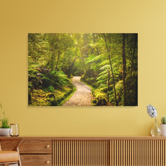 Forces | Footpath Into Forest Canvas Afdruk (Insitu (Woonkamer))