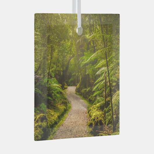 Forces | Footpath Into Forest Glas Ornament (Voorkant Rechts)