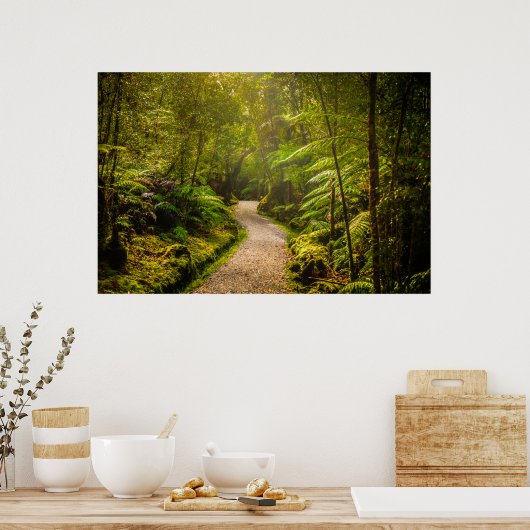 Forces | Footpath Into Forest Poster (Keuken)