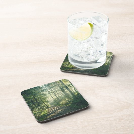 Forces | Forest Path Hamburg Germany Bier Onderzetter (Rechterzijde)