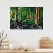 Forces Greenery & Woodland Poster (Keuken)
