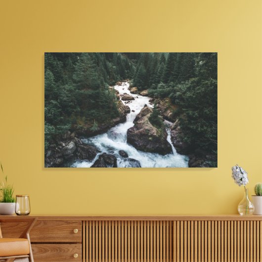 Forces | Grison Graubunden Canton Canvas Afdruk (Insitu (Woonkamer))