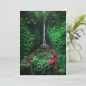 Forces | Leke Leke Waterfalls in Bali Bedankkaart (Staand voorkant)