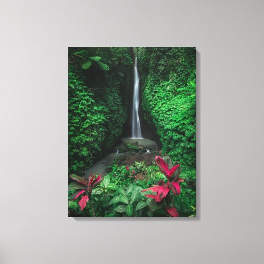 Forces | Leke Leke Waterfalls in Bali Canvas Afdruk (Voorkant)