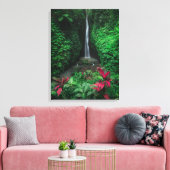 Forces | Leke Leke Waterfalls in Bali Canvas Afdruk (Insitu (Woonkamer))
