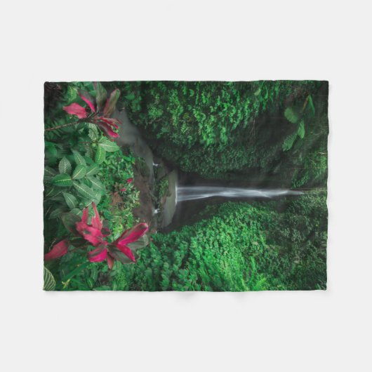Forces | Leke Leke Waterfalls in Bali Fleece Deken (Voorkant (Horizontaal))