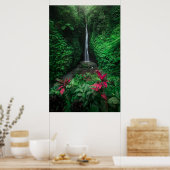Forces | Leke Leke Waterfalls in Bali Poster (Keuken)