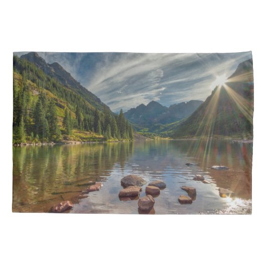 Forces | Maroon Bells Colorado Kussensloop (Achterkant)