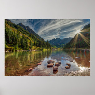 Forces   Maroon Bells Colorado Poster