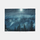 Forces | Moonlit Forest Fleece Deken (Voorkant (Horizontaal))