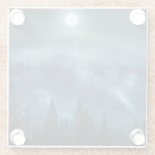 Forces | Moonlit Forest Glazen Onderzetter (Achterkant)