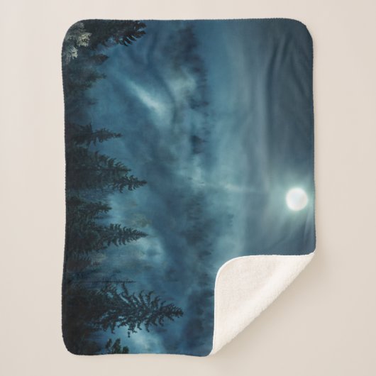 Forces | Moonlit Forest Sherpa Deken (Voorkant)